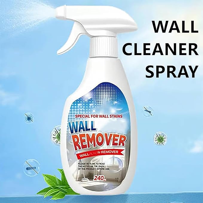 Lanenow Wall Stain Cleaning Spray Highly Effective Wall Cleaner Spray Multi-Surface Cleaning Solution for Walls Wood Tile Fabric Bathroom and Kitchen Use (2pcs)