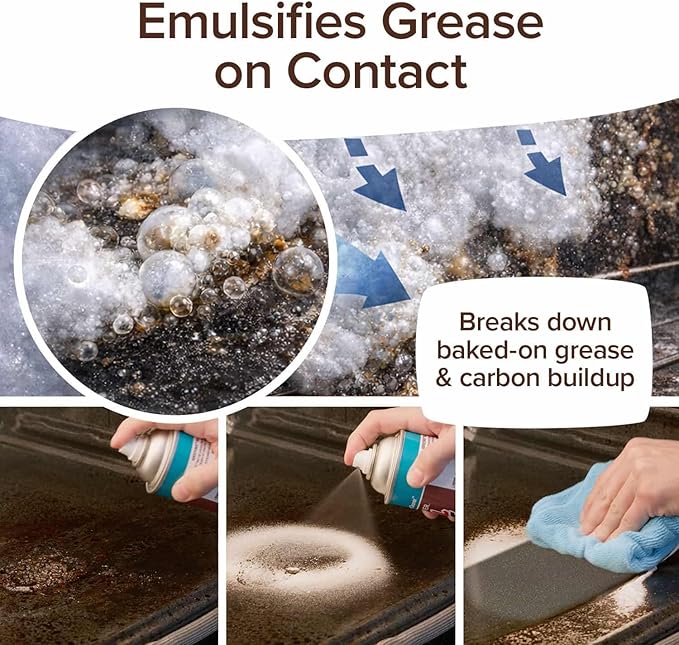 Bull Shot Oven Pro AS SEEN ON TV Cling Foam Melts Away Baked-On Grease Char &amp Food In Minutes Professional Strength Shake Point &amp Spray Made in the USA Ovens Racks Drip Pans &amp Br