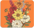 Flowers Dahlia Gladiolus Orange Drying Dish Mat Absorbent Diatomaceous Earth Mat Kitchen Dish Drying Mat Non-slip Dish Drainer Mats Household Essentials