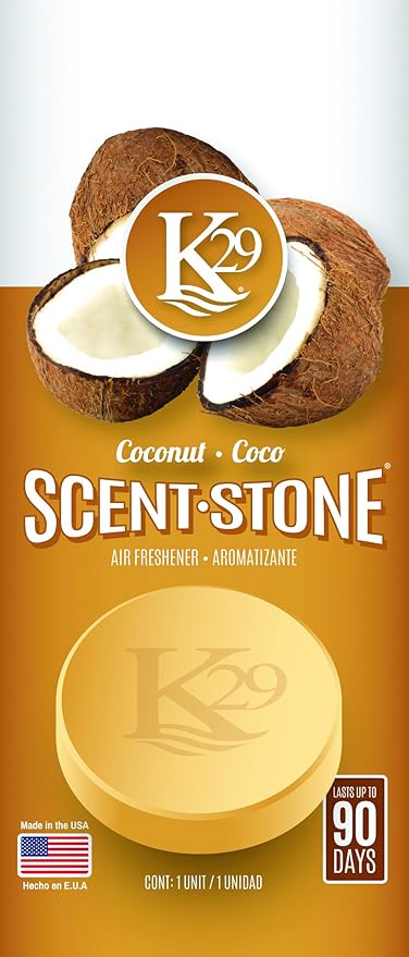 (K16005-4) K29 'Coconut' Stone Air Freshener (Pack of 4)