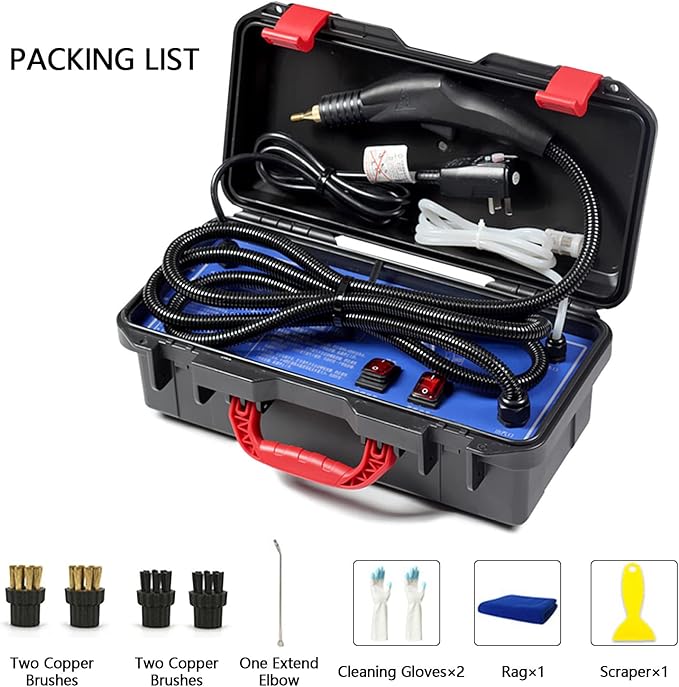 Efficient 3000W Home High Pressure Steam Cleaner - Powerful Handheld Steam Cleaning Machine for Air Conditioning Kitchen Hood Car - High Temp Steam