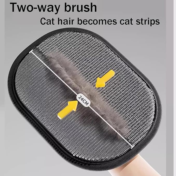 Electrostatic Pet Hair Removal Glove Static Removal Gloves for Pet Hair Reusable Double Sided Electrostatic Pet Hair Remover for Couch Furniture Carpet Car Seat (3PCS)