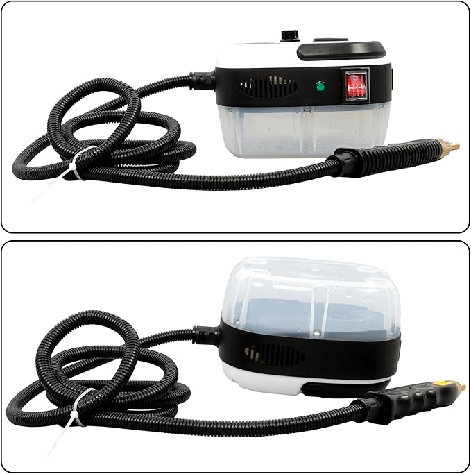 2500W Steam Cleaner Handheld 1000ml High Temp Pressurized Steam Machine 110V Portable for Car Interior Home Deep Cleaning
