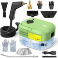 3BAR Steam Cleaner 2200W Handheld Steam Cleaner whit 8 Accessories for Home Use Fast Heat-Up in 12s 1.2L Water Tank Car-Portable Handheld Steamer for Cleaning Kitchen Bathroom Grout Car