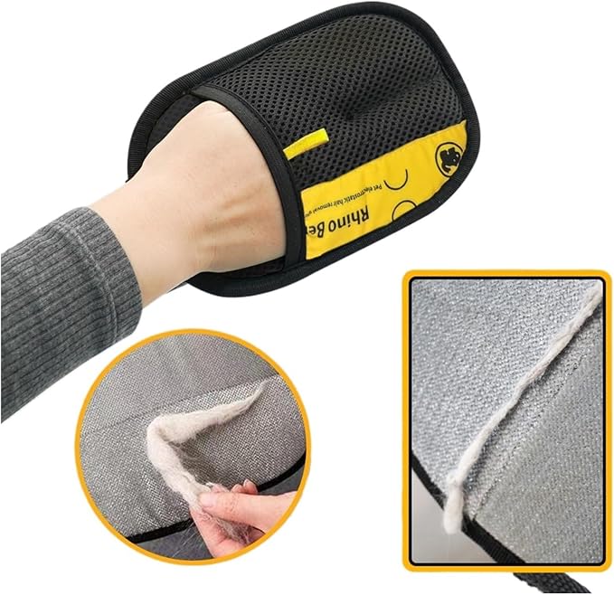 2pcs Cat Grooming Gloves Electrostatic Pet Hair Removal Brush for Cleaning Sofa Carpet Clothes Double-Sided Pet Hair Remover
