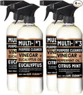 Lux Clean Multi-Purpose Cleaners Vinegar with Eucalyptus and Peppermint | 32 Fl Oz Bottles Pack of 4 | Home and Body Company