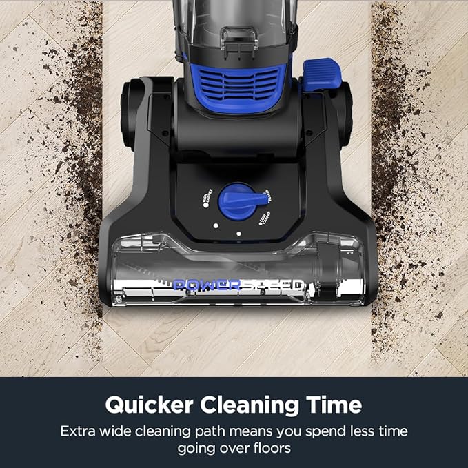 Eureka Lightweight Powerful Upright Vacuum Cleaner for Carpet and Hard Floor PowerSpeed New ModelBlueblack/New Model