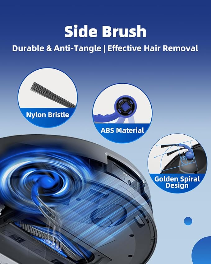 T80 Omni Replacement Parts Compatible with ECOVACS DEEBOT T80 OMNI/Yeedi M14 Plus Robot Vacuum - 21 Pcs T80 Omni Accessories Kit:1 Main Brush 3 Roller Mops 4 Filters 6 Dust Bags(No for T80S OMNI)