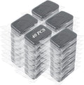 40 Pcs Kitchen Dishwashing Sponge Individually Wrapped Sponges Bulk Non Scratch Scouring Pad Odor-Free Dish Sponges for Washing Dishes Wipes for Household Cleaning Dishes Travel Apartments Grey
