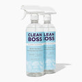 CleanBoss Botanical Disinfectant - 24 oz (Pack of 2) - Multi-Surface Cleaner - Kills 99.9% of Germs + Cold &amp Flu Viruses - Fresh Thyme Scent - No Rinse on Food Contact Surfaces - Pet Friendly