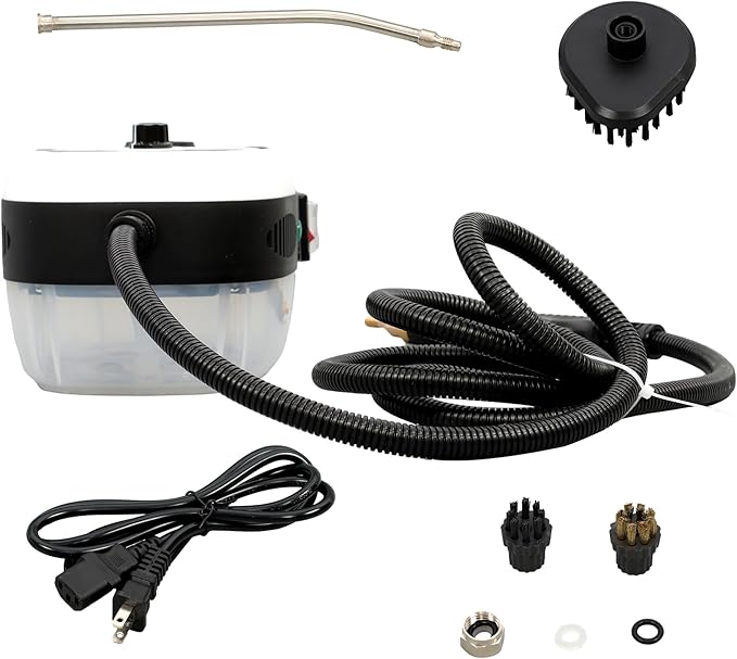 2500W Steam Cleaner Handheld 1000ml High Temp Pressurized Steam Machine 110V Portable for Car Interior Home Deep Cleaning