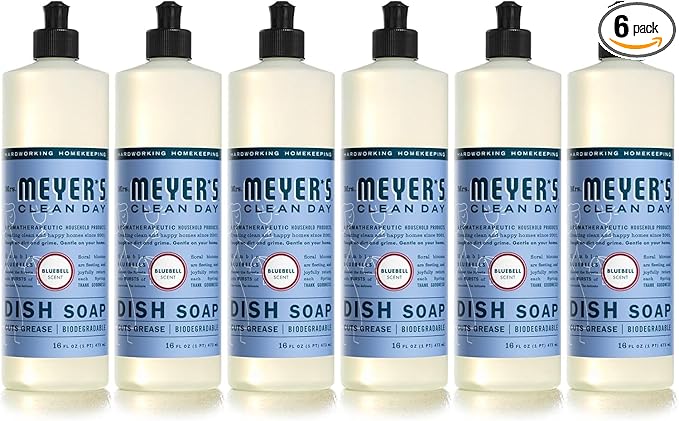 MRS. MEYER'S CLEAN DAY Liquid Dish Soap Bluebell 16 fl. oz - Pack of 6