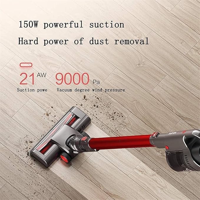 Vacuum Cleaner Cordless Vacuum Cleaner for Hard Floors Carpets &amp Hair Cordless Stick Vacuum Cleaner with Headlight &amp Quadruple Filtration