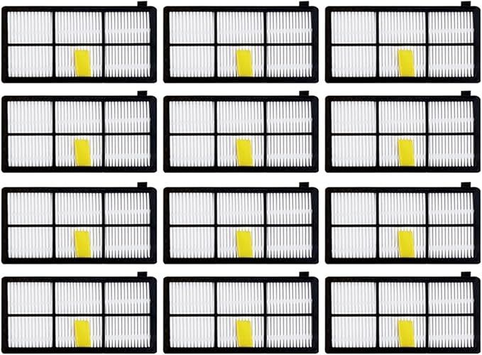 BeNtli Vacuum Cleaner Parts AccessoriesMain Side BrushHepa FilterCompatible for Roomba 800 900 Series 860 870 880 890 966 980 (Color : 12 Hepa Filter)