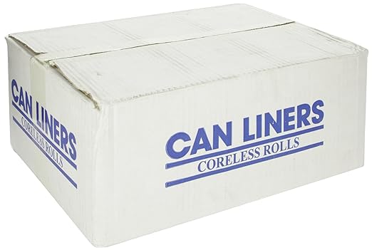Spectrum C334016N HDPE Institutional Trash Can Liner 33 gallon Capacity 40 Length x 33 Width x 16 micron Thick Natural (Case of 250)