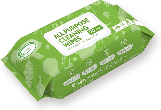 Air Jungles Odor Eliminator Balls 6 Count Lavender Leather Cleaner Wipes 70 Count &amp All-Purpose Cleaning Wipes 70 Count 3-in-1 Bundle for Car Home Gym Shoes Furniture &amp More