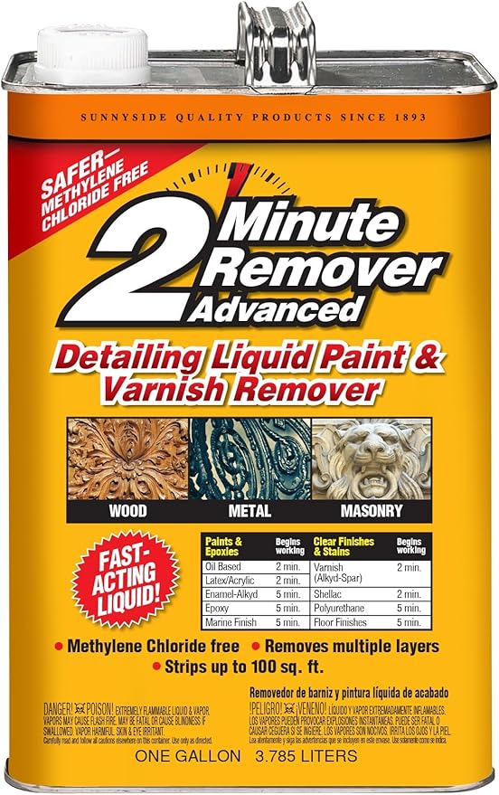 2 Minute Remover Advanced Paint &amp Varnish Remover 1 Gallon - Liquid