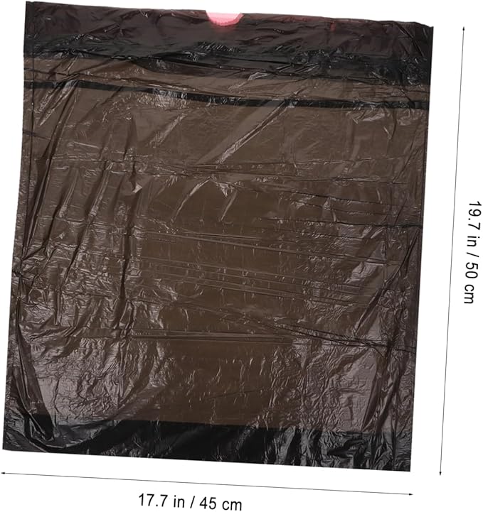 10packs Disposable Thicken Rubbish Bags Leakproof Plastic Waste Organizer Drawstring Design for Home Use Extra Strong Black Trash Bags