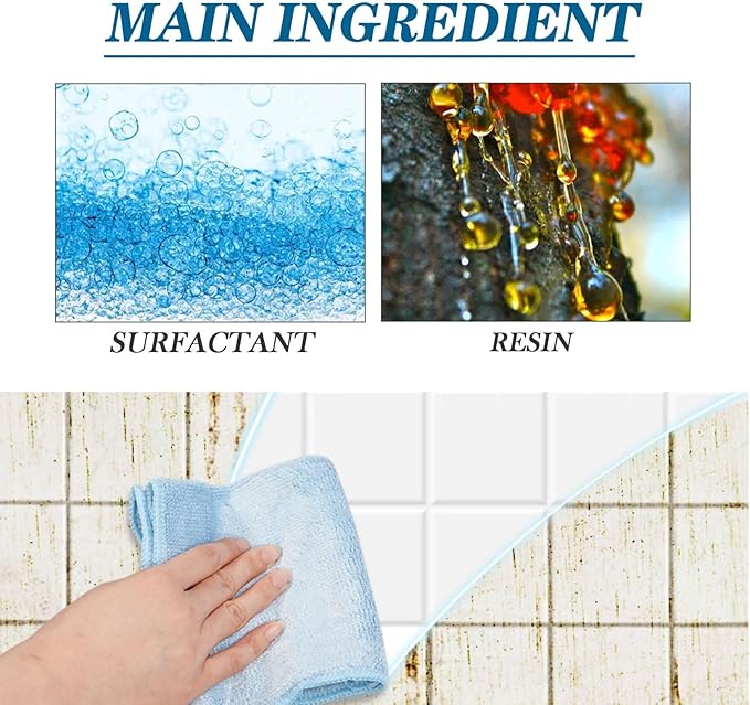 Marble Polishing Powder - Kitchen Tile Cleaner For Grease &amp Stains Restore Shine &amp Protect Stone Surface(2PCS)