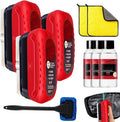 Automotive Oil Film Cleaning Brush 2026 New Glass Cleaning Board Oil Film Remover for Car Window OIL FIlm Brush 2.0 Prevents Rain and Fog CLeaning Glass Brushes (3 OLD 1.0)