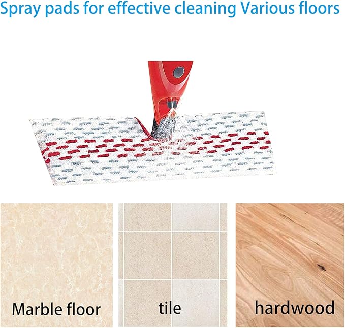 6 Pack Replace Mop Pads for Promist Max Microfiber Spray Mop Refill Washable Reusable Replace Spray Mop Pad Head