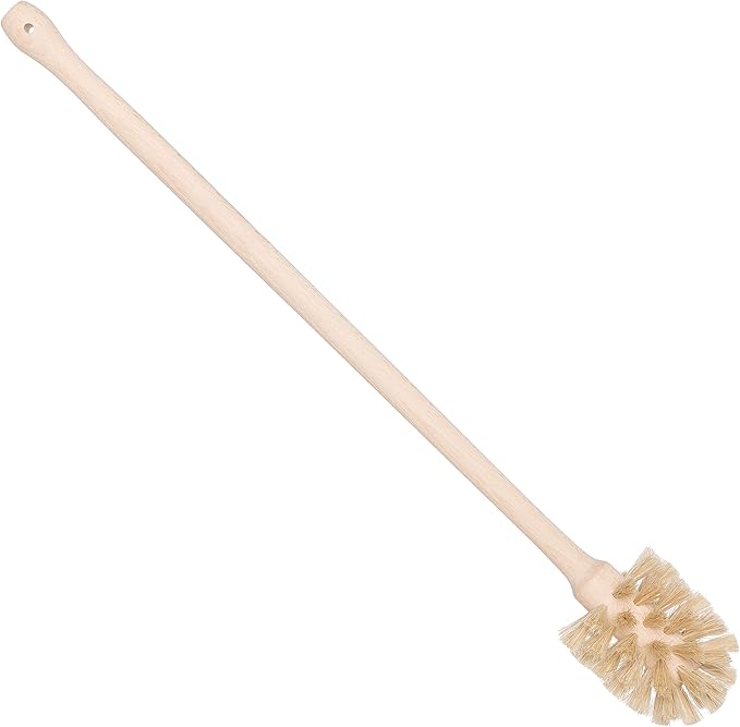REDECKER Extra Long Bottle Brush Cleaner: Durable Horsehair and Beechwood Handle Ideal for Vases Pitchers Mugs and Baby Bottles 16-1/2 Inch Dense Natural Bristles Made in Germany