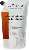 Azuna Air Freshener and Odor Eliminator for Strong Odor Gel 24oz Refill Pouch | Plant-Based &amp Long Lasting | Pet Smoke Home and Bathroom | Sandalwood | Lasts 60–90 Days