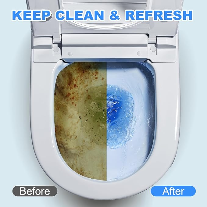 CHMI 100 Pack Toilet Bowl Cleaner Tablets Long-lasting Bathroom Toilet Tank Cleaner.(Blue)