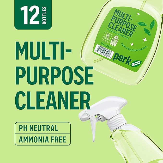 Perk Eco Multi-Purpose Cleaner Ready To Use 32 oz. 12/Carton