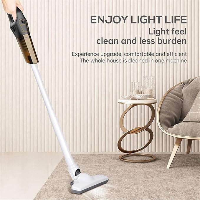 Hand Held Vacuum Cordless Stick Vacuum Cleaner Vertical Handheld Wireless Home Vac for Carpet Hard Floor (Color : Black)