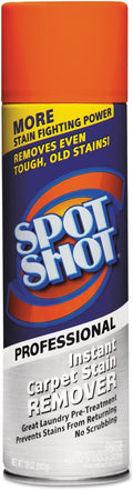 Spot Shot Professional Instant Carpet Stain Remover 18oz Spray Can 12/Carton