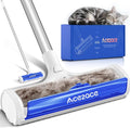 ACE2ACE A3 Pro Carpet Roller for Pet Hair Carpet Pet Hair Removal Tool Reusable Large Lint Rollers 5 Feet Long Handle No Bending No Kneeling Cat Dog Hair Remover for Carpet Rugs Mats Blue