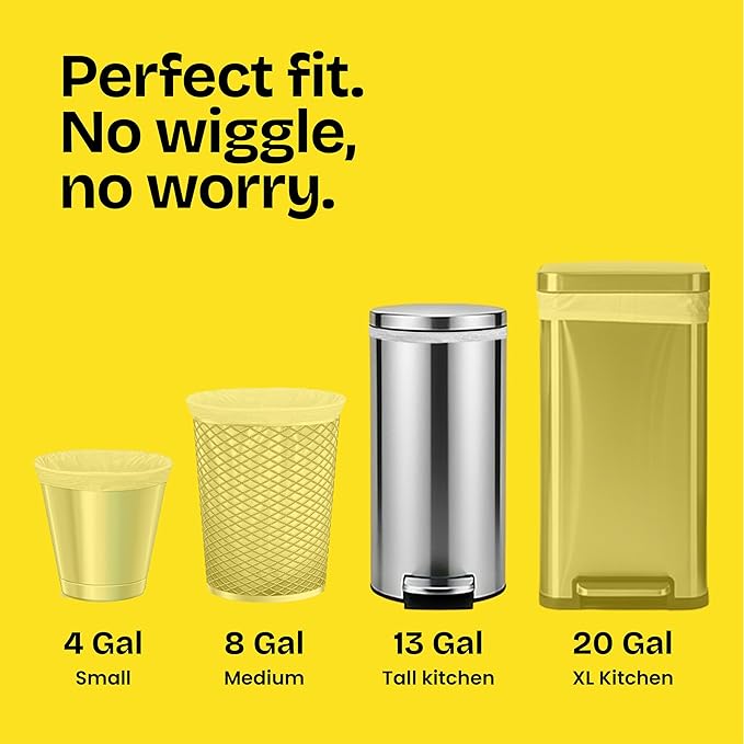 Glad ForceFlex Tall Kitchen Trash Bags 13 Gal Gain Moonlight Breeze 100 Ct (Package May Vary)