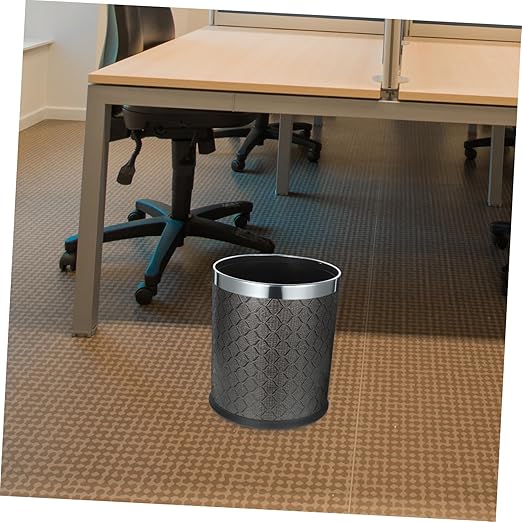 Household Plastic Trash Can Simple Design Wastebasket for Bedroom Bathroom Office Sturdy Structure Easy to Use Versatile Garbage Container for Home Decor