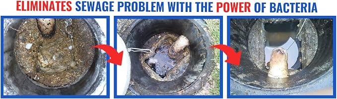 Bio-Safe Organics B.O.S.S - Septic Tank Treatment - 36 Monthly Doses - Septic Cleaner - Drain Cleaner - Drain Clog Remover - Unclog Toilet Septic Maintenance - Exxon Valdez Patented 100% Guaranteed