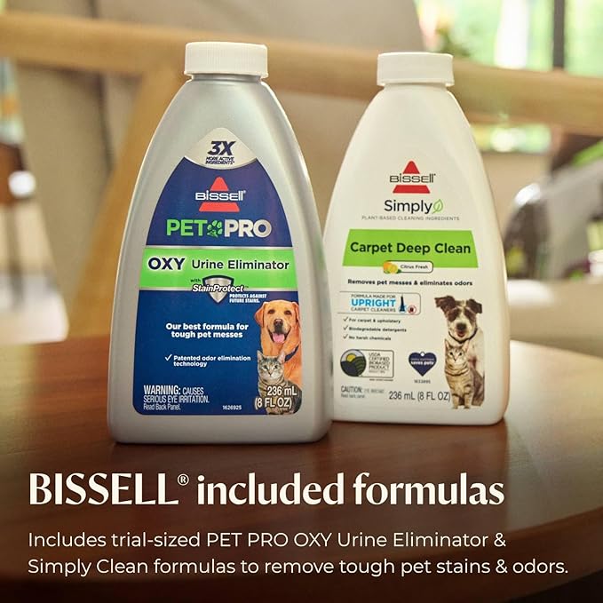 BISSELL Revolution HydroSteam Pet Carpet Cleaner Upright Deep Cleaner HydroSteam Technology 2-in-1 Pet Upholstery Tool &amp Formulas Included 3432