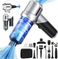 Car Vacuum Portable Cordless with 18000PA Super Suction 4 in 1 Portable Air Blower/Car Vacuum 90°Foldable Handheld Rechargeable Brushless Motor Gifts for Valentine's Day for Home PC