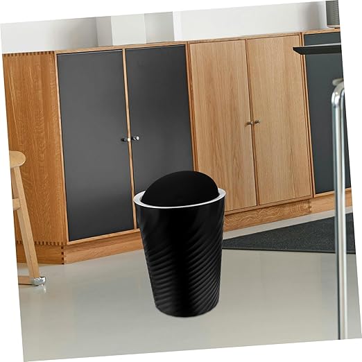 Healifty Capacity Trash Can with Lid Wastebasket for Home Office Outdoor Use Versatile Garbage Container for Bathroom Bedroom Kitchen