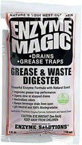 Grease &amp Waste Digester Cleans Slow/Clogged Drains Urinals Commodes Beverage Towers Grease Traps Enzyme Formula Destroys Waste Fat Oil Grease Neutralizes Odors (4 Oz x 32-Pack)