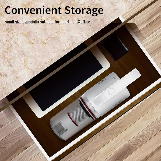 Cordless Vacuum Cleaner Handheld Stick Small Lightweight Vacuum for Home Pet Hair Hardwood Floor Cat Litter Area Rug Cleaning