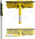 DOCA Telescoping Pole 6-24 Ft - Extension Pole for Cleaning Feather Duster Window Washing Kit Paint Roller Window Squeegee - High Reach Extendable Kit for Indoor &amp Outdoor - Squeegee Scrubber