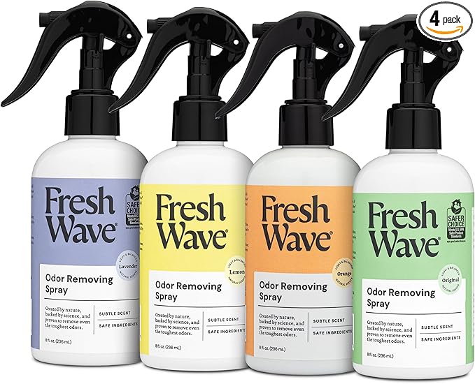Fresh Wave 4-Pack Scent Odor Eliminator Spray &amp Air Freshener 8 fl. oz.