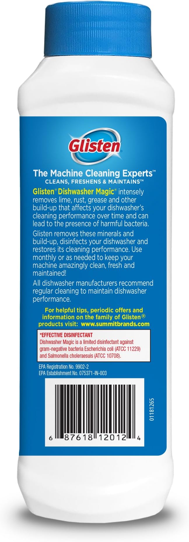 Glisten Dishwasher Magic Machine Cleaner &amp Disinfectant 2-Pack and Cooktop &amp Kitchen Cleaning Pads