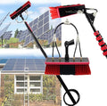 Cleaning Brush Cleaning Pole Water Fed Telescopic Brush Extendable Solar Photovoltaic Panel Cleaner Brush Outdoor Conservatory (7.2M/24FT)