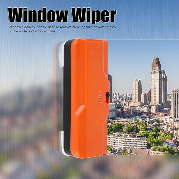 Magnetic Window CleanerAdjustable Double Sided Window Cleaning Tools Glasses Cleaner Cleaning BrushMagnet Window Cleaner Toolfor High Rise Window Cleaning Windows Thickness 0.2-0.71 (1#)