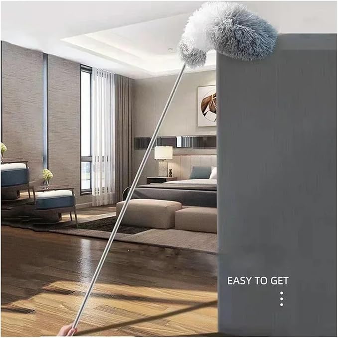 Portable Household Ceiling Blinds Cleaner Bendable Duster with Extension Pole Stair Cleaning Brush Home Tools Products(3pcs with Box)