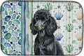 Caroline's Treasures Standard Black Poodle Coastal Sea Glass Dish Drying Mat Absorbent Dish Drying Mat Pad for Kitchen Counter Dish Drainer Mat for Countertop 14 x 21 Multicolor