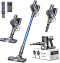 Cordless Vacuums 80000PRM Powerful Motor Vacuum Cleaner and 2200mAH Rechargeable Battery up to 35 Mins Worktime 2 Adjustable Modes Detachable Parts Wireless Stick Vacuum (Deep Blue)
