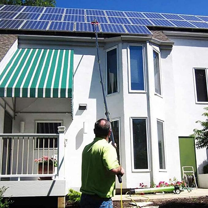 Window Cleaning PoleExtendable Cleaner Conservatory RoofWater Fed Telescopic BrushSuitable for Photovoltaic Panel CleaningTrucks Windows