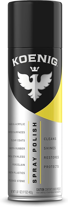 Koenig Spray Polish | Multipurpose Cleaner and Polish | Green-Based Polish Spray | Household Spray Polish and Cleaner | Multipurpose Polish for Home &amp Auto